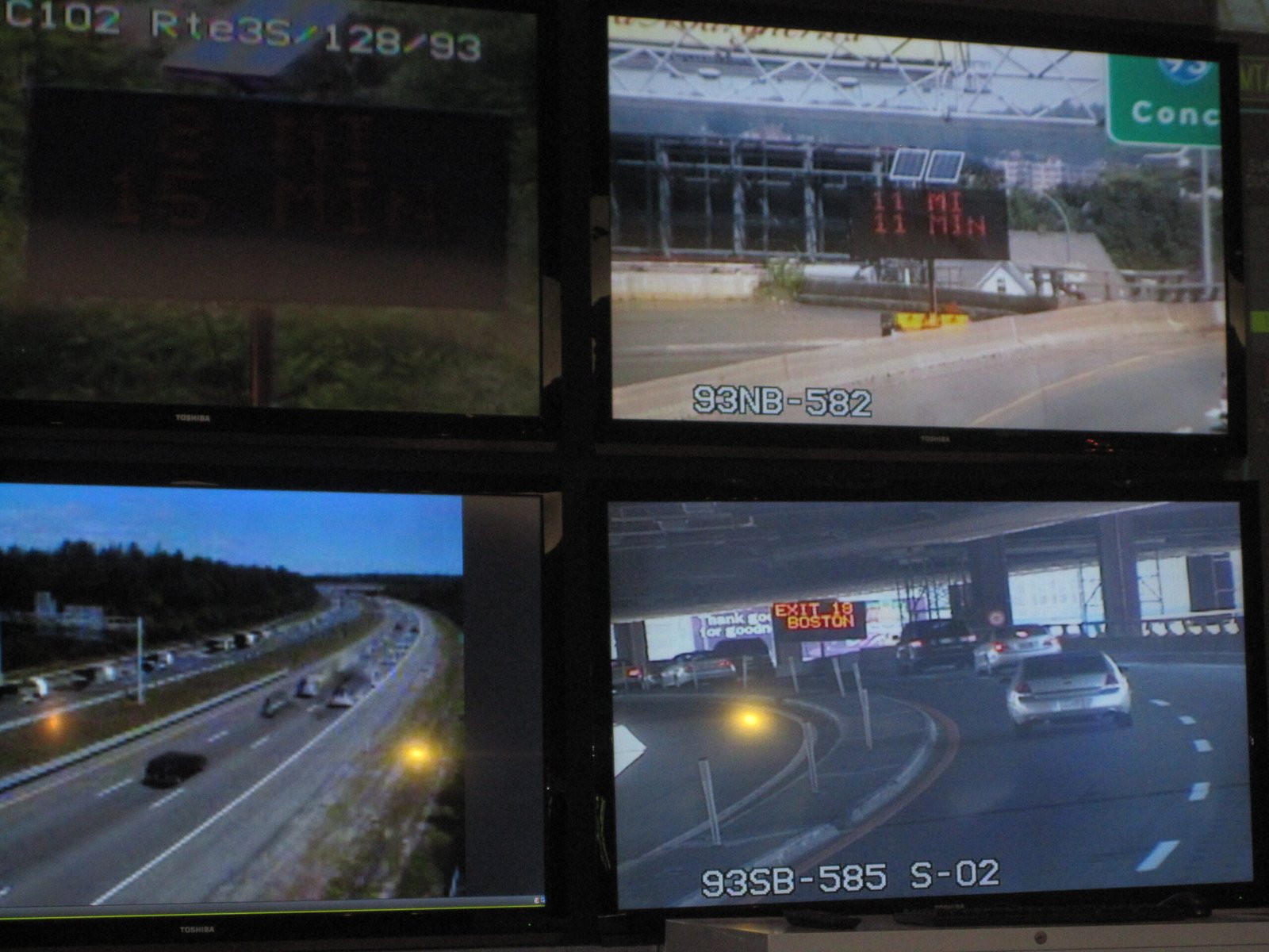 State department of transportation operations center overseeing real-time corridor telematics and incident management.