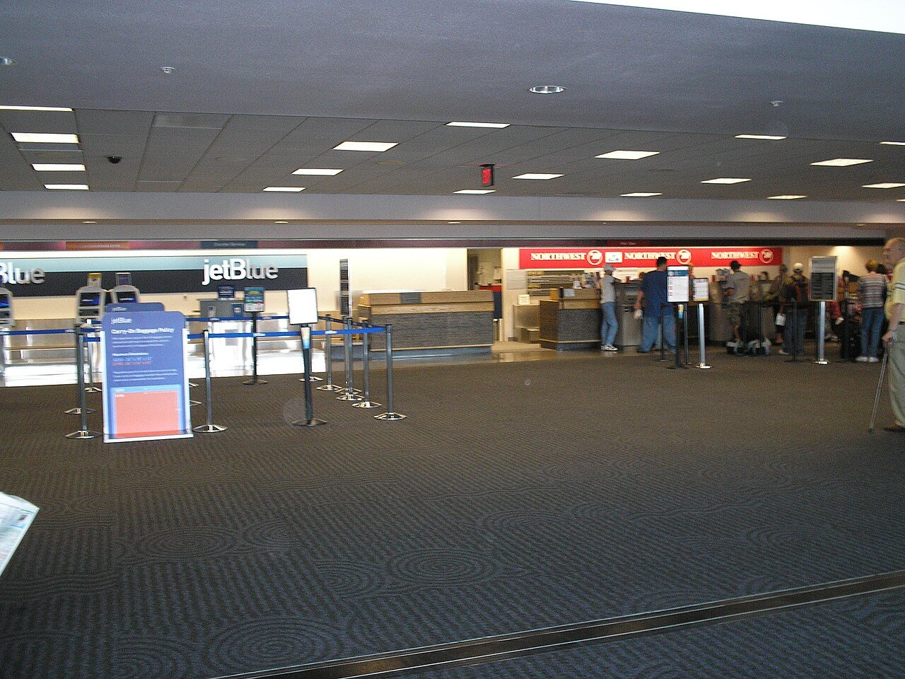 Airport passenger customer service ticketing and assistance counter
