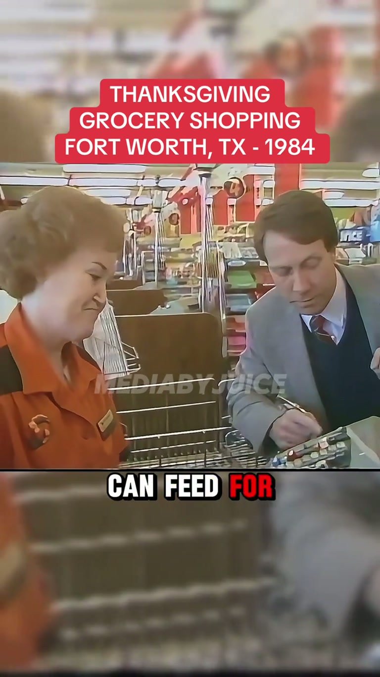 Illustrative photograph: 1984 Thanksgiving Grocery Run Cost $34.71 in Texas