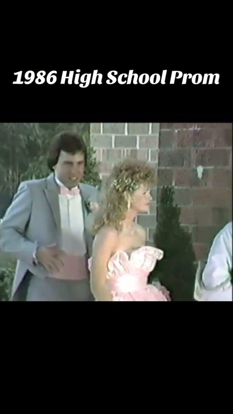 Illustrative photograph: 1986 High School Prom: Nostalgic Throwback Memories
