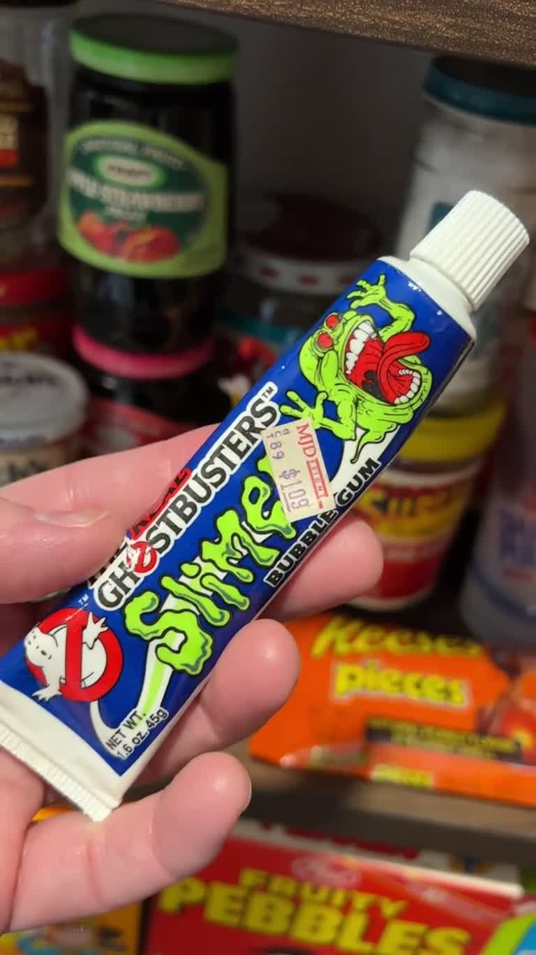 Illustrative photograph: 80s Novelty Gum: Ghostbusters Slimer and More Treats